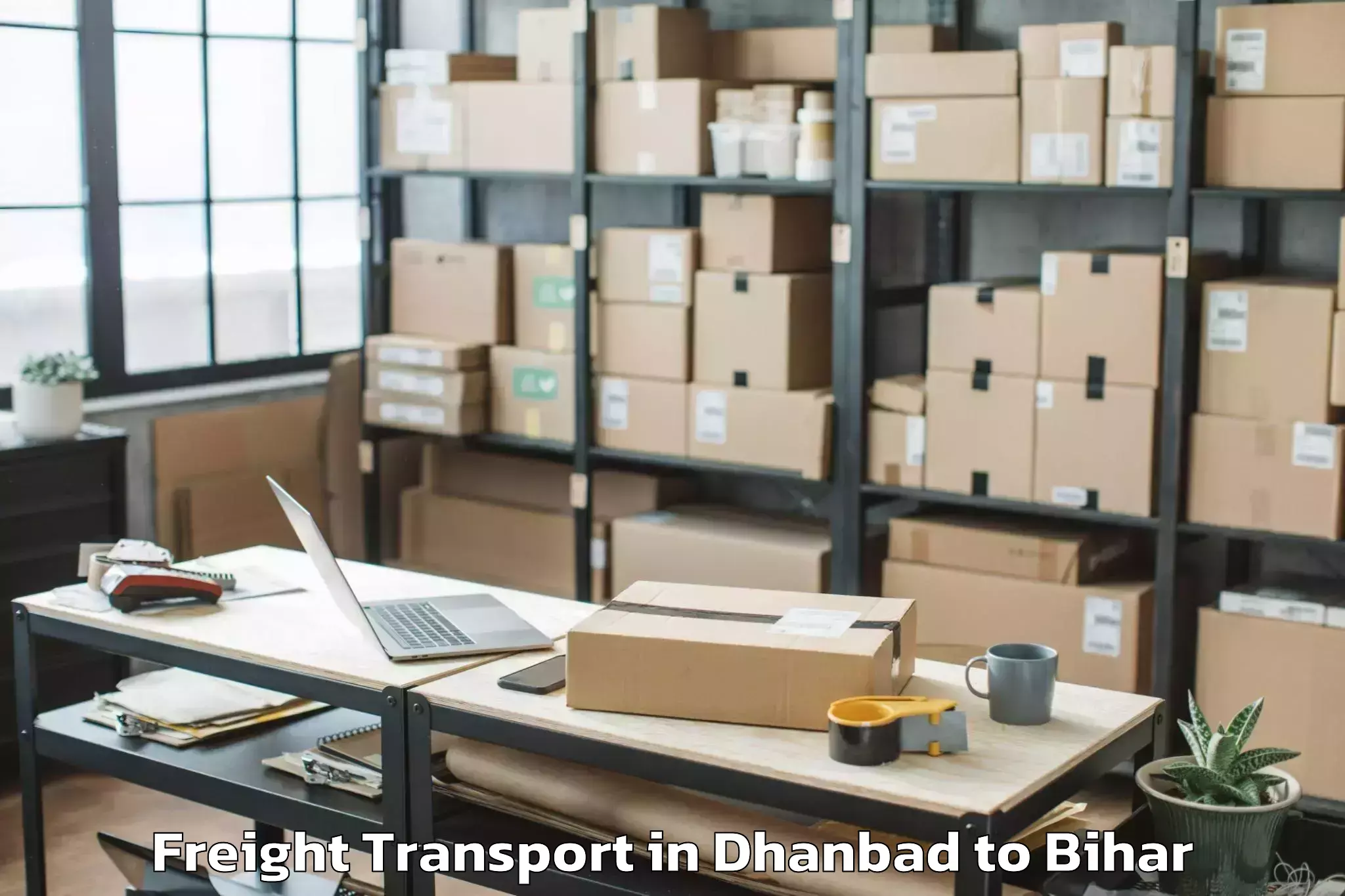 Affordable Dhanbad to Mojharia Freight Transport